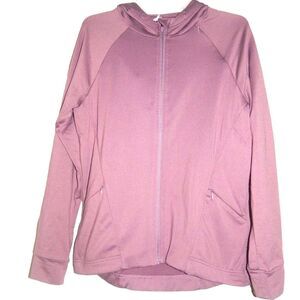 FABLETICS Sammy jacket women's small solid light purple full zip stretch active